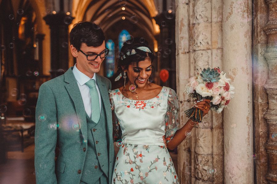 Dafydd Taylor and Nirosha Sithirapathy married on Wednesday 9 September 2020 (© Katie Radford, KEM Radford Photography)