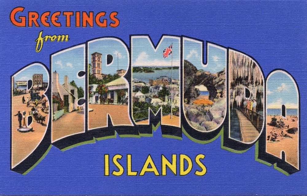 A postcard from Bermuda and the Cayman Islands