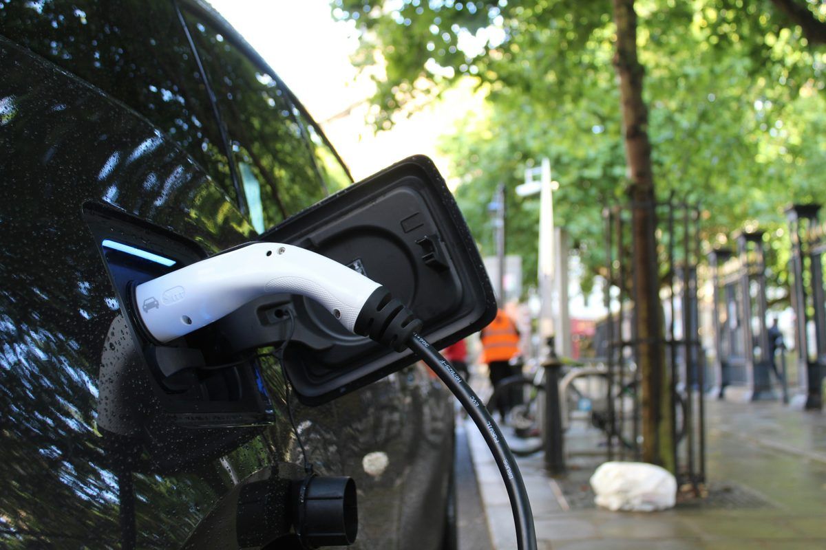 An electric vehicle charging