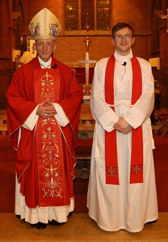 Sam Maginnis at his licensing as Team Vicar at Holy Trinity Church, Horsham