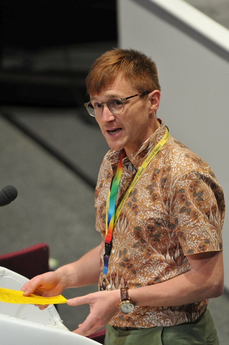 Sam Maginnis speaking at General Synod