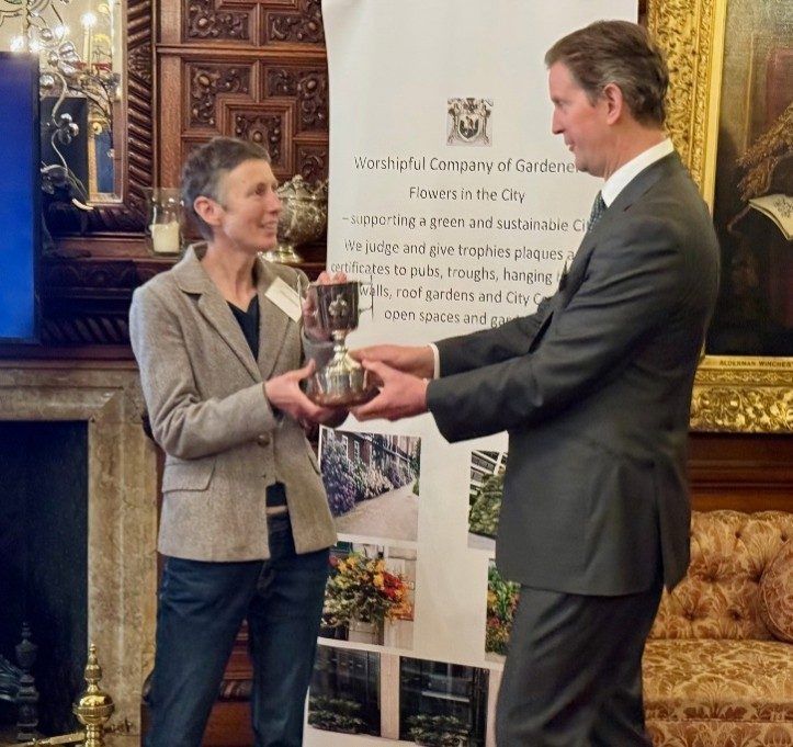 Kate Jenrick receiving the Cutlers Trophy in May 2026