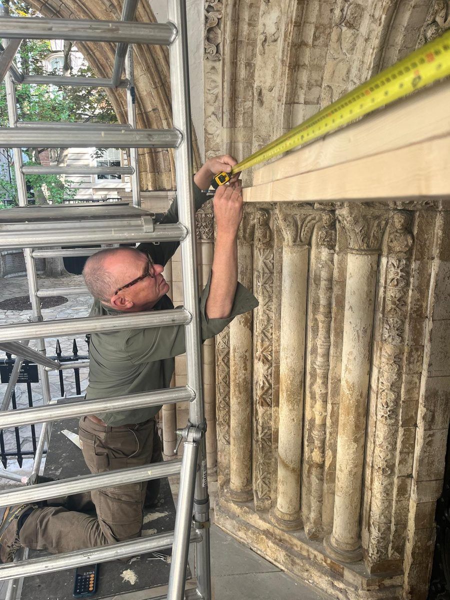 Temple Church on-site investigations
